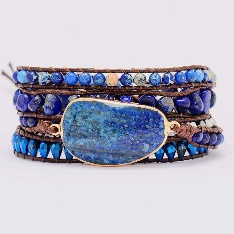 Alloy Bead Braided Bracelet - Trendsi - Flyclothing LLC