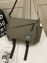 Plaid Buckle Flap Crossbody Bag - Trendsi - Flyclothing LLC