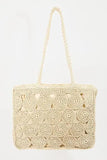 Fame Square Braided Pattern Tote Bag - Trendsi