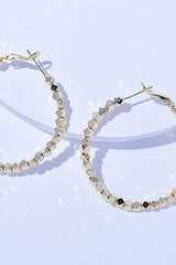 Alloy Hoop Earrings - Trendsi - Flyclothing LLC