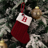 Cable-Knit Contrast Christmas Stockings - Trendsi - Flyclothing LLC