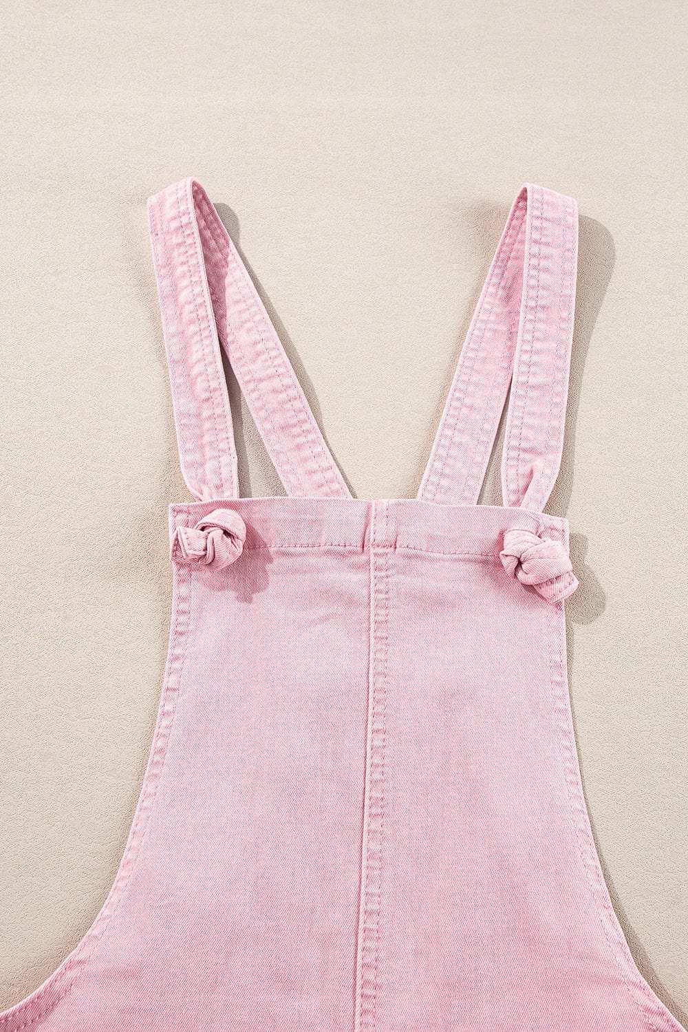 Knot Straps Denim Overalls with Pockets - Trendsi - Flyclothing LLC