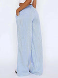 Elastic Waist Wide Leg Pants - Trendsi - Flyclothing LLC
