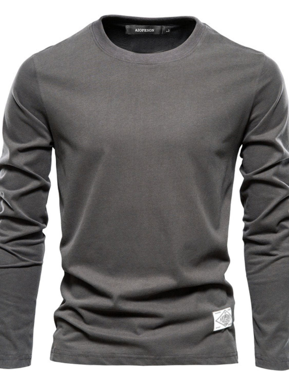 Men's Round Neck Long Sleeve T-Shirt - Trendsi