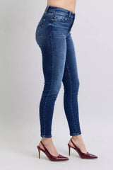 Judy Blue Full Size Washed Thermal Skinny Jeans Plus Size - Trendsi - Flyclothing LLC