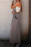 Corded Adjustable Straps Wide Leg Loose Overalls - Trendsi - Flyclothing LLC