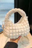Quilted Puffy Removable Strap Crossbody Bag - Trendsi