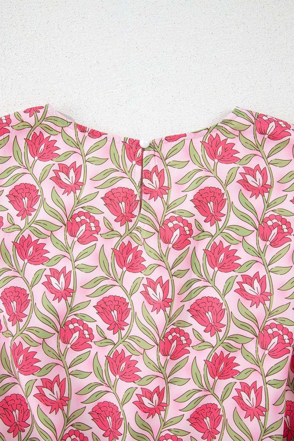 Floral Print Cropped Tank and Mini Skirt Set - Trendsi - Flyclothing LLC