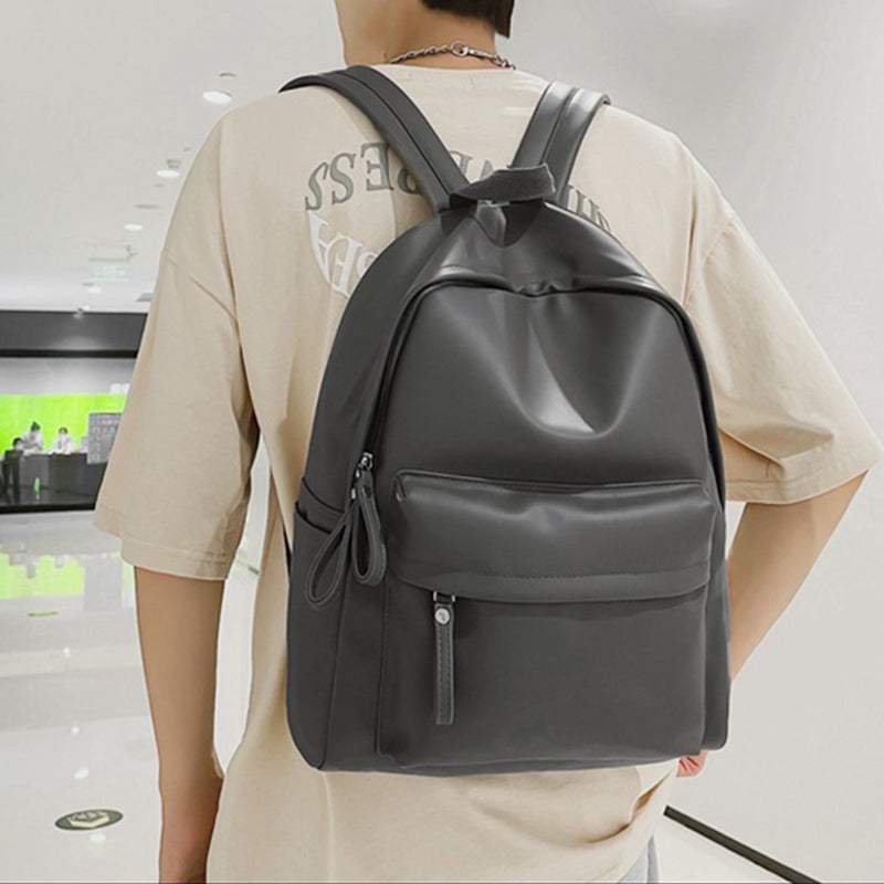 PU Leather Zip Backpack Bag - Trendsi - Flyclothing LLC