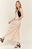 ADORA Knotted Wide Strap Wide Leg Overalls - Trendsi - Flyclothing LLC