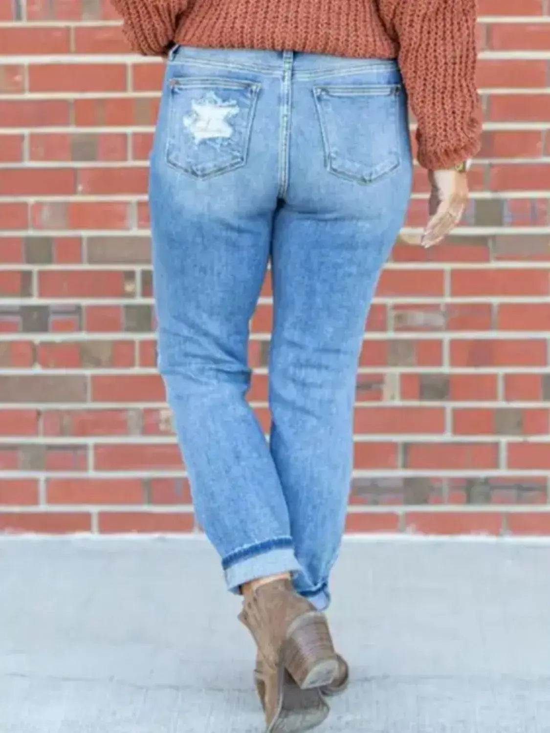 Distressed Skinny Jeans - Trendsi - Flyclothing LLC