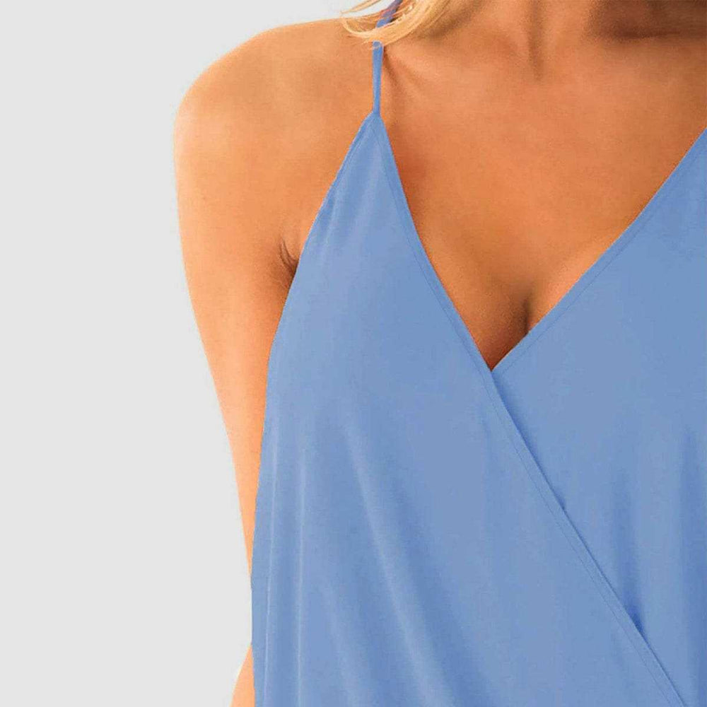 Full Size Surplice Spaghetti Strap Top - Trendsi - Flyclothing LLC