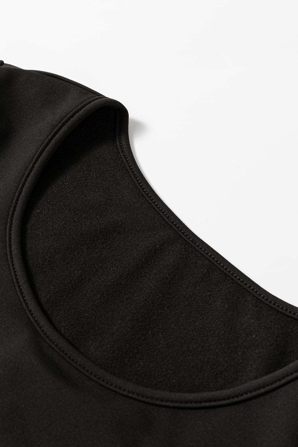 Round Neck Long Sleeve Top - Trendsi - Flyclothing LLC
