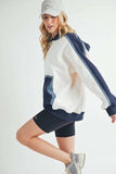 Aemi + Co Color Block Kangaroo Pocketed Hoodie - Trendsi - Flyclothing LLC