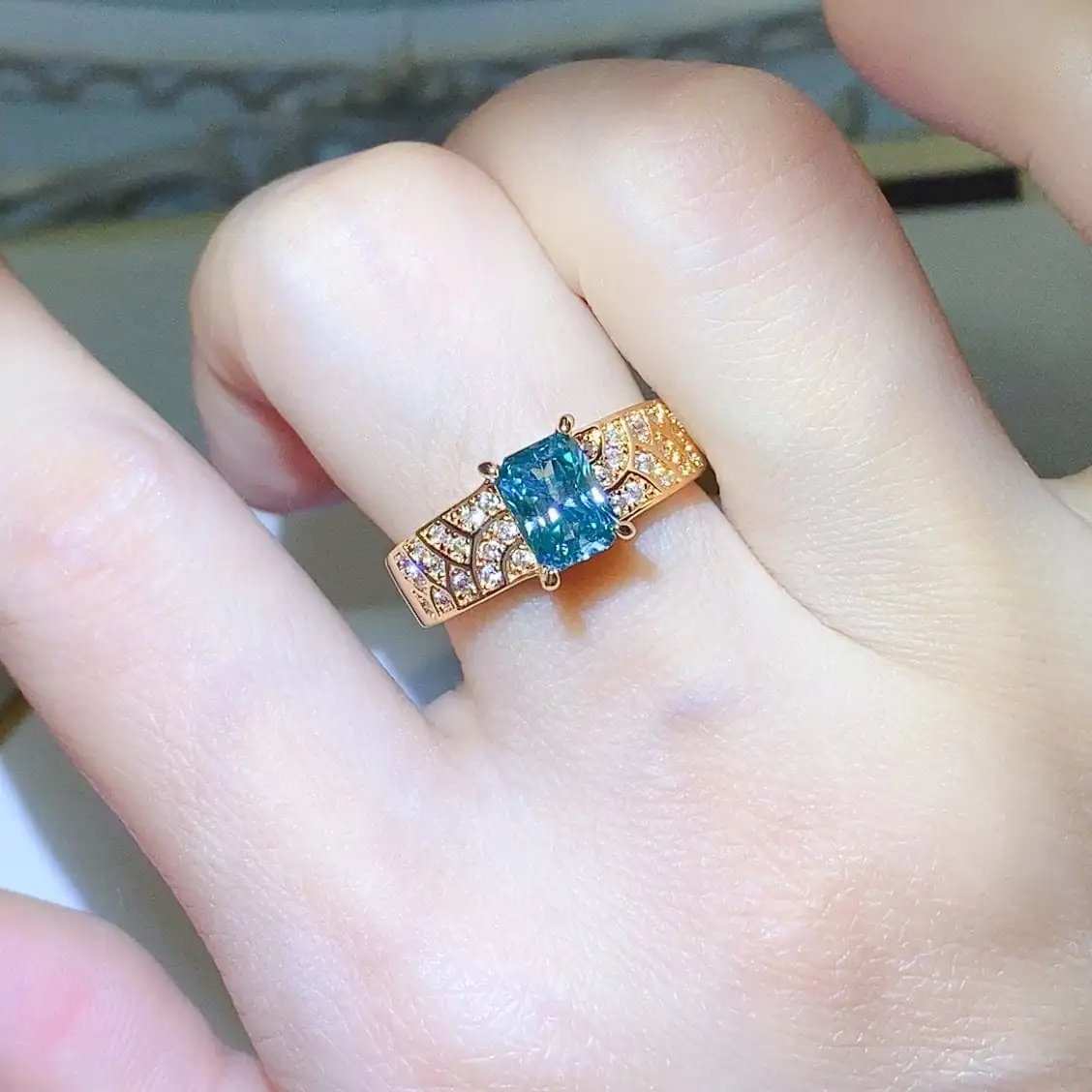 1 Carat Moissanite 925 Sterling Silver Ring - Trendsi - Flyclothing LLC