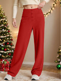 High Waist Wide Leg Pants - Trendsi - Flyclothing LLC