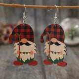 Wooden Pointed Hat Gnome Earrings - Trendsi