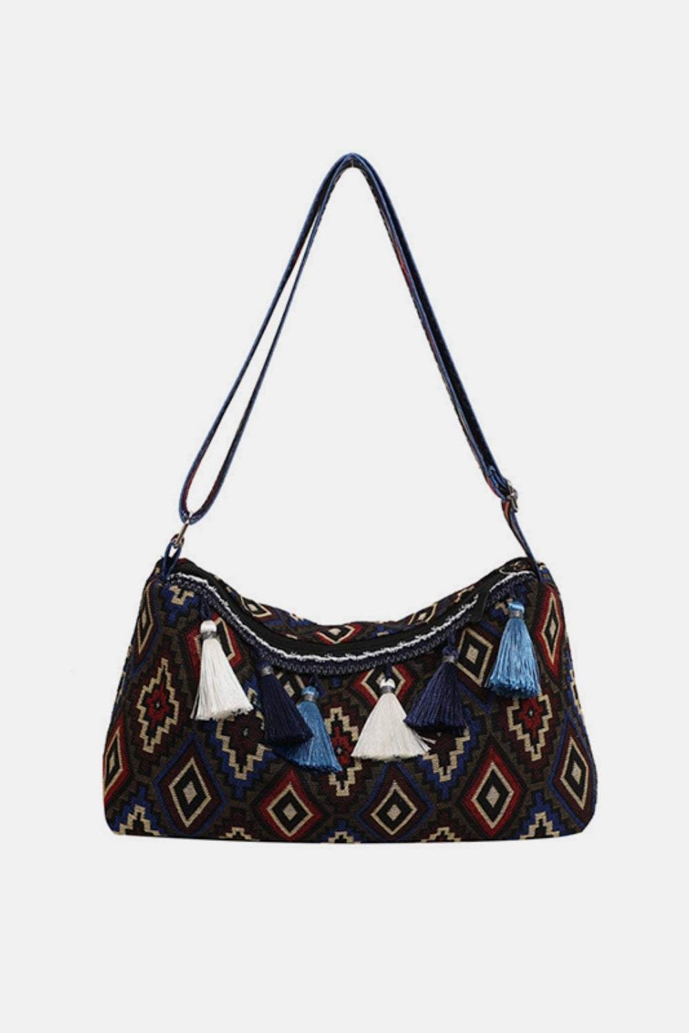 Tassel Adjustable Strap Shoulder Bag - Trendsi - Flyclothing LLC