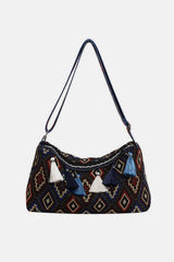 Tassel Adjustable Strap Shoulder Bag - Trendsi - Flyclothing LLC