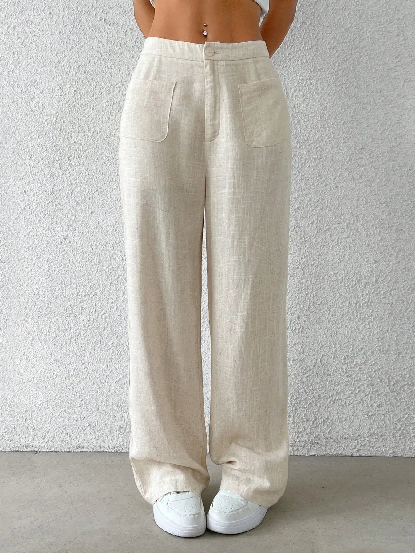 Wide-Leg Pants - Trendsi - Flyclothing LLC