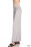 Zenana Fold Over Waist Comfy Wide Leg Pants - Trendsi - Flyclothing LLC