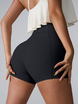 High Waist Active Shorts - Trendsi - Flyclothing LLC