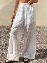 Drawstring Wide-Leg Pants - Trendsi - Flyclothing LLC