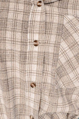 Drawstring Button Up Hooded Jacket - Trendsi - Flyclothing LLC