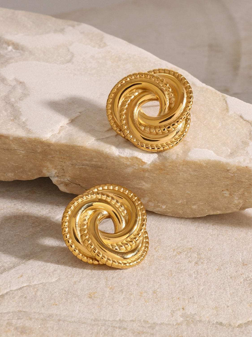 Stainless Steel Volution Stud Earrings - Trendsi - Flyclothing LLC