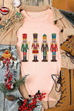 Nutcracker Round Neck Short Sleeve T-Shirt - Trendsi - Flyclothing LLC