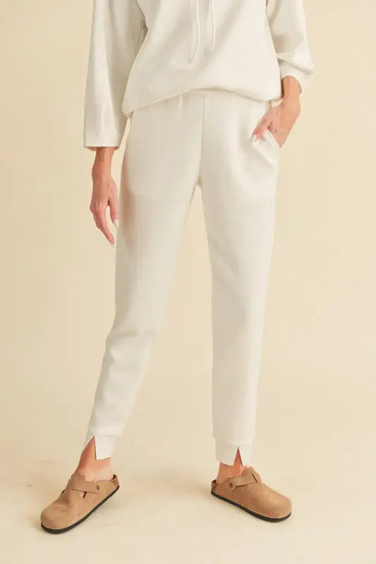Aemi + Co Elastic Waist Joggers with Pockets - Trendsi - Flyclothing LLC