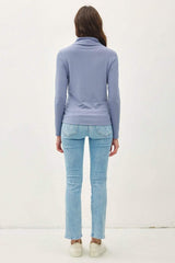 Be Cool Mock Neck Long Sleeve T-Shirt - Trendsi - Flyclothing LLC