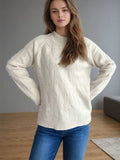 Mock Neck Long Sleeve Sweater - Trendsi - Flyclothing LLC