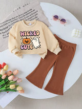 Children's Halloween Graphic Round Neck Top and Pants Set - Trendsi - Flyclothing LLC
