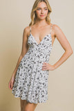 Love Tree Floral Tiered Cami Mini Dress - Trendsi