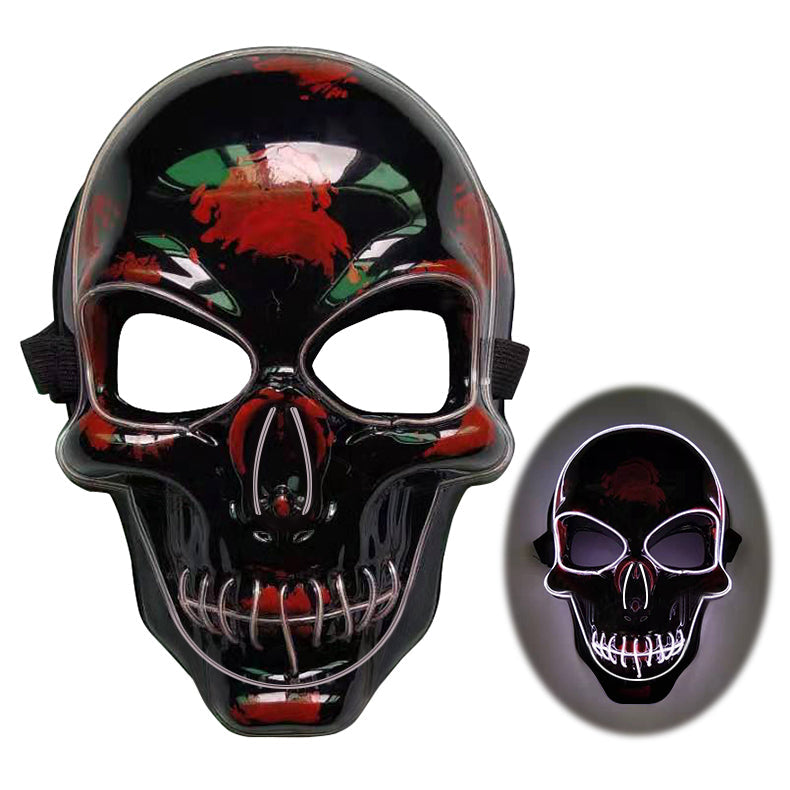 Halloween Skeleton Mask LED Glow Scary Mask - My Store - Flyclothing LLC