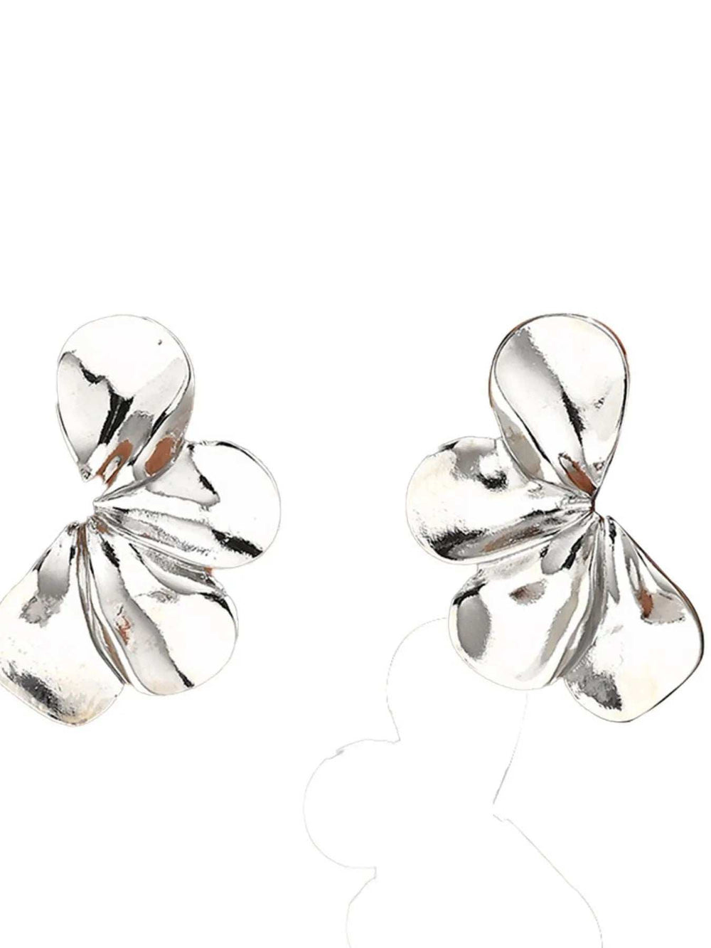 Stainless Steel Flower Earrings - Trendsi - Flyclothing LLC