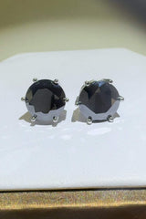 4 Carat Moissanite 925 Sterling Silver Stud Earrings - Trendsi - Flyclothing LLC