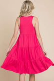 Culture Code Racerback Tiered Tank Dress - Trendsi