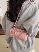 Quilted Chain Crossbody Bag - Trendsi - Flyclothing LLC