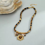 Leopard 18K Gold-Plated Necklace - Trendsi - Flyclothing LLC