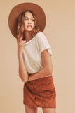 Aemi + Co Exposed Seam Round Neck Short Sleeve T-Shirt - Trendsi