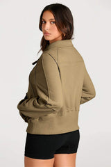Half Zip Long Sleeve Sweatshirt - Trendsi - Flyclothing LLC
