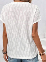 Full Size Round Neck Short Sleeve T-Shirt - Trendsi - Flyclothing LLC