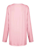 Full Size Pocketed Round Neck Long Sleeve T-Shirt - Trendsi - Flyclothing LLC