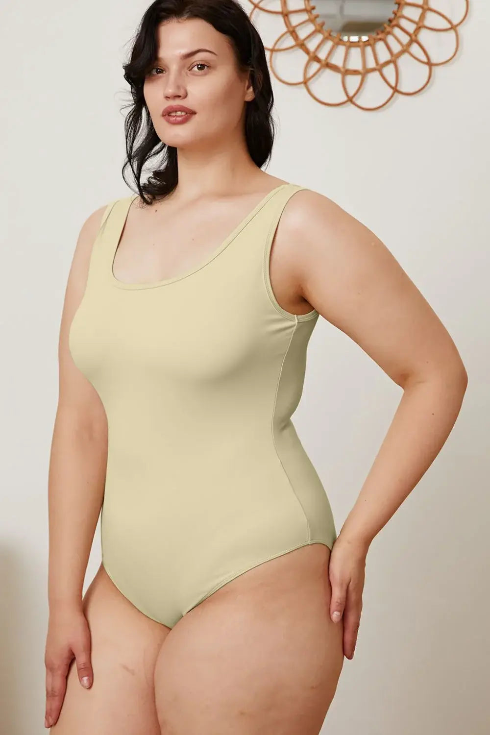 Basic Bae Full Size Square Neck Sleeveless Bodysuit - ShopBasicbae - Flyclothing LLC