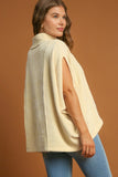 Umgee Solid Color Mock Neck Short Sleeve Top - Trendsi