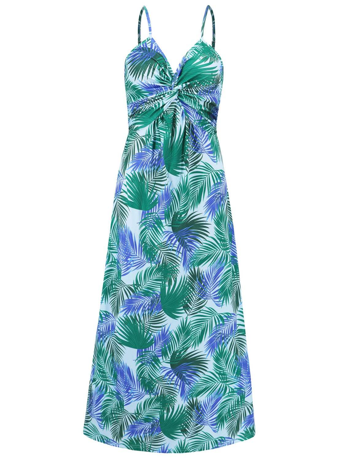 Twisted Printed V-Neck Cami Dress - Trendsi - Flyclothing LLC