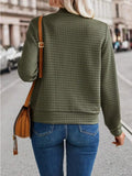 Zip Up Long Sleeve Jacket - Trendsi