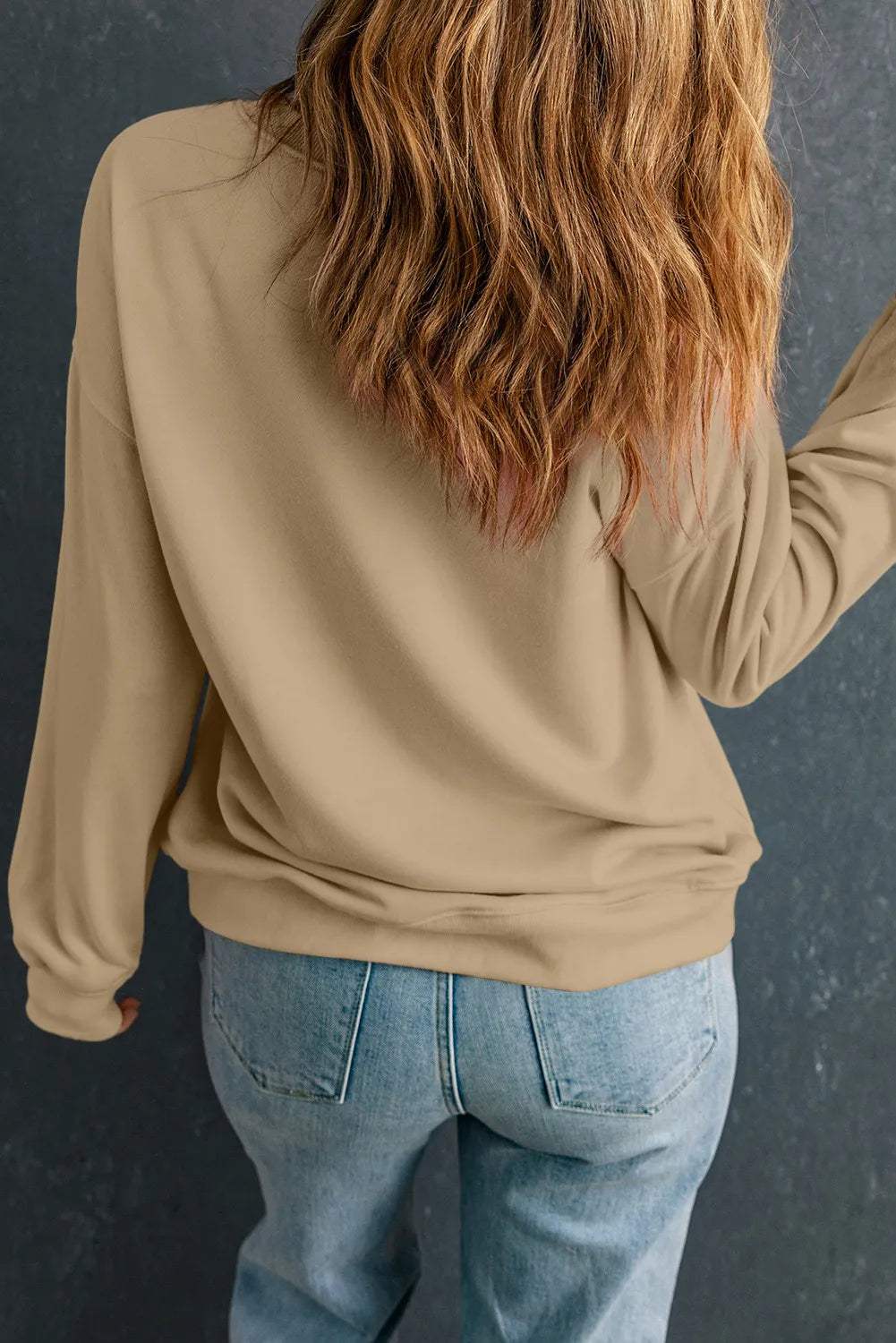 Plus Size Pumpkin Graphic Dropped Shoulder Sweatshirt - Trendsi - Flyclothing LLC